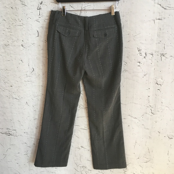 TALBOTS GREY TROUSERS PINK STITCHING 2P AND 4P - Picture 3 of 4